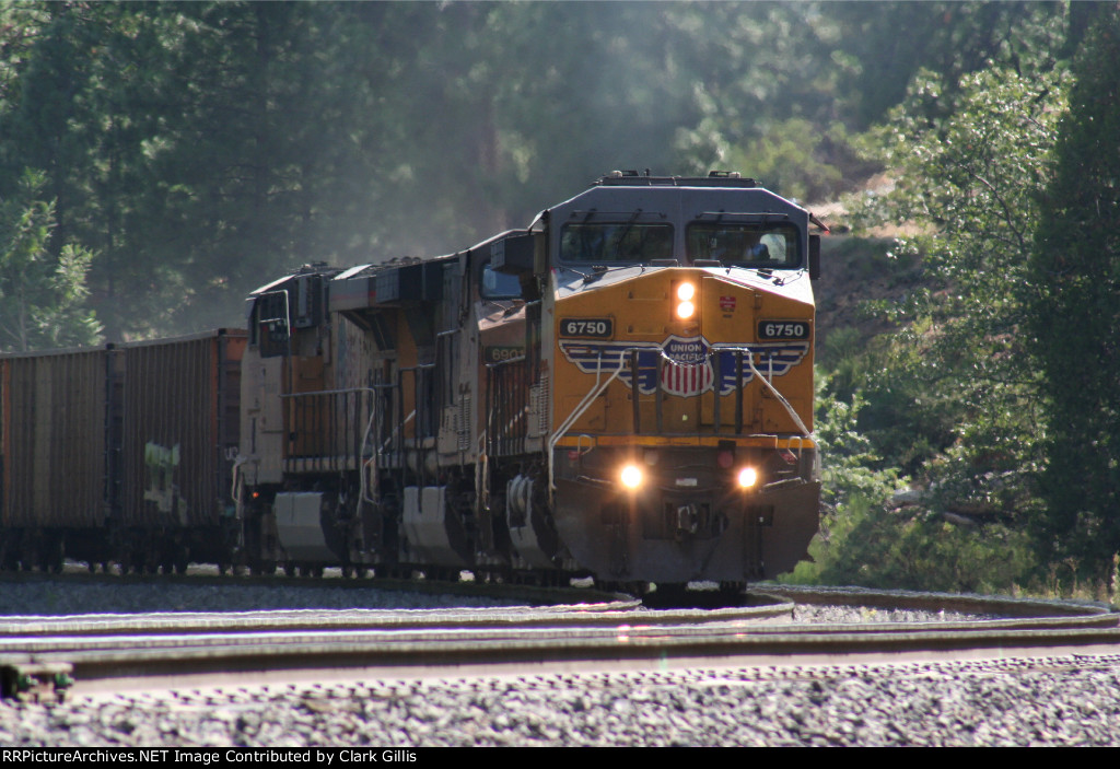 UP 6750 Eastbound at Gold Run